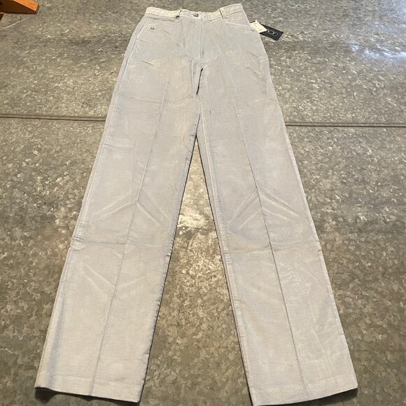 Vintage NOS Tomboy Corduroy High Waist Pants Womens 7 25 Blue 60s 70s Western - Picture 1 of 13